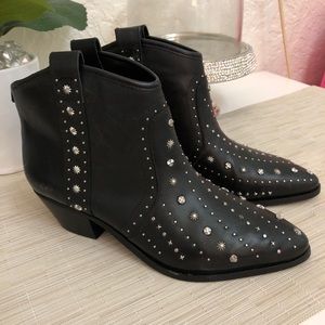 Sam Edelman Studded Ankle Bootie Black 8.5
